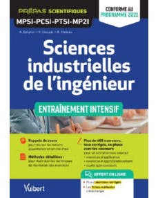 SCIENCES INDUSTRIELLES DE L'INGÉNIEUR             MPSI-PCSI-PTSI-MP2I