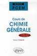 COURS DE CHIMIE GENERALE PCEM 3EME EDITION